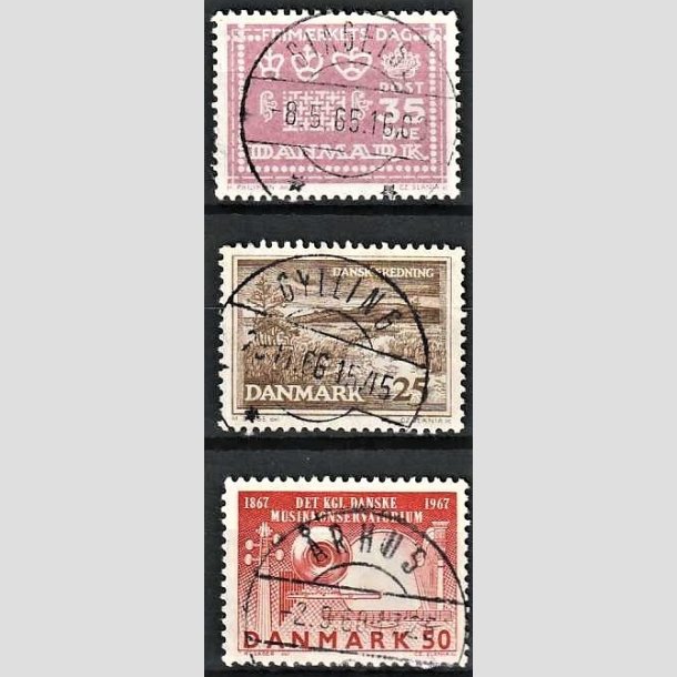 FRIMRKER DANMARK | 1964 - AFA 427,428,452 - Frimrkets dag 25 r mv. - 35,25,50 re - Pragt Stemplet