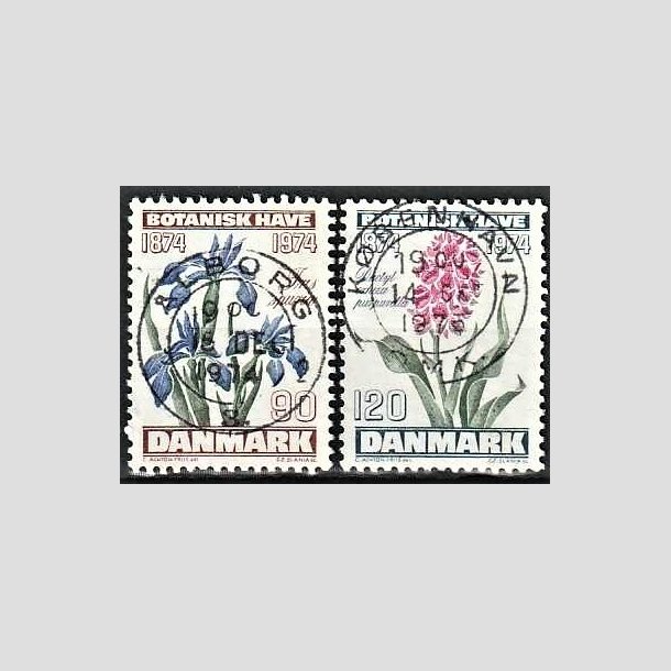 FRIMRKER DANMARK | 1974 - AFA 577,578 - Botanisk Have 100 r. - 90 + 120 re i st - Pragt Stemplet