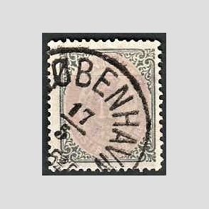 FRIM�RKER DANMARK | 1875 - AFA 26 - 12 �re gr�/violet - Stemplet