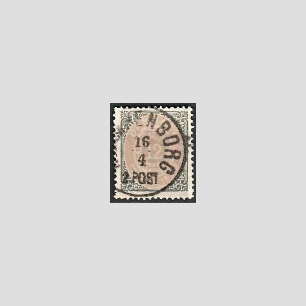 FRIMRKER DANMARK | 1875 - AFA 26 - 12 re gr/violet - Stemplet