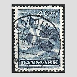 FRIMRKER DANMARK | 1947 - AFA 301 - Modstandsbevgelsen - 40 + 5 re bl - Lux Stemplet Kolding