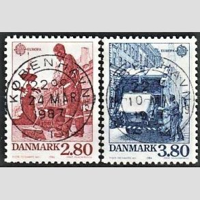 FRIM�RKER DANMARK | 1986 - AFA 870,871 - Europam�rker Natur- og milj� - 2,80 + 3,80 Kr. - Lux Stemplet
