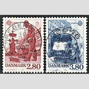 FRIM�RKER DANMARK | 1986 - AFA 870,871 - Europam�rker Natur- og milj� - 2,80 + 3,80 Kr. - Lux Stemplet