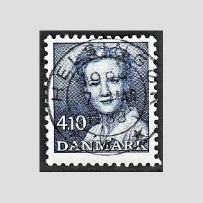 FRIMRKER DANMARK | 1988 - AFA 898 - Dronning Margrethe - 4,10 Kr. bl - Pragt Stemplet