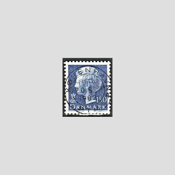 FRIMRKER DANMARK | 1978 - AFA 654 - Dronning Margrethe - 150 re bl - Lux Stemplet