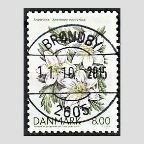 FRIM�RKER DANMARK | 2006 - AFA 1458 - For�rsblomster - 8,00 Kr. Anemone - Pragt Stemplet