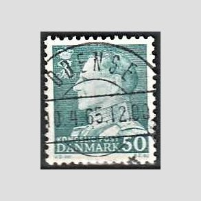 FRIMRKER DANMARK | 1961-62 - AFA 397 - Fr. IX 50 re blgrn - Pragt Stemplet Odense