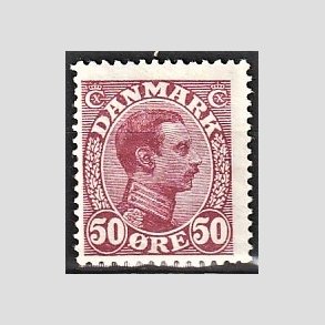 FRIMRKER DANMARK | 1913 - AFA 74 - Chr. X 50 re vinrd - Postfrisk