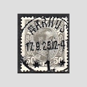 FRIMRKER DANMARK | 1921-22 - AFA 129a - Chr. X 50 re gr - Lux Stemplet Aarhus