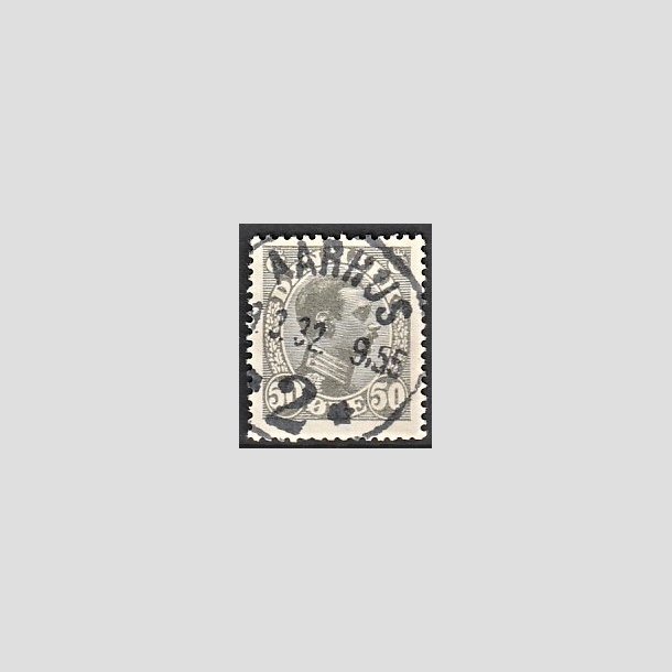 FRIMRKER DANMARK | 1921-22 - AFA 129a - Chr. X 50 re gr - Lux Stemplet