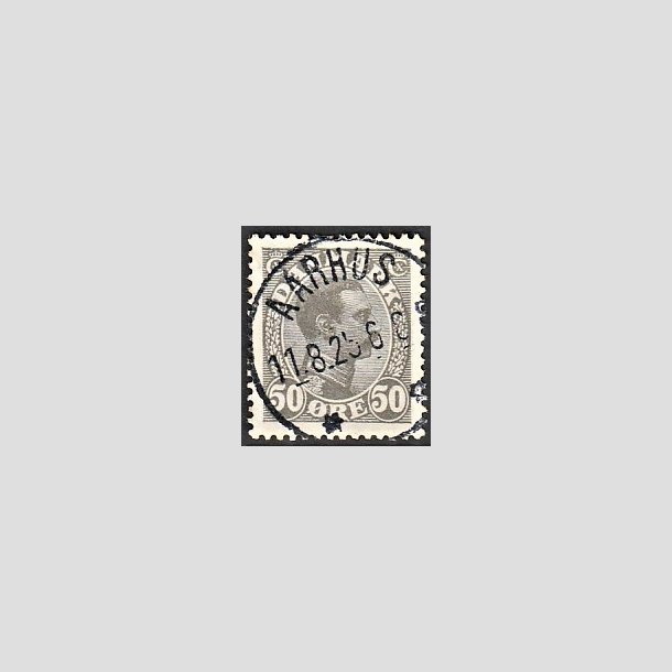 FRIMRKER DANMARK | 1921-22 - AFA 129a - Chr. X 50 re gr - Lux Stemplet