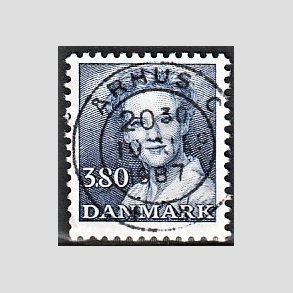 FRIMRKER DANMARK | 1985 - AFA 822 - Dronning Margrethe - 3,80 Kr. bl - Pragt Stemplet