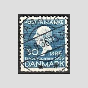 FRIMRKER DANMARK | 1935 - AFA 228 - H. C. Andersen 30 re bl - Lux Stemplet
