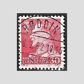 FRIMRKER DANMARK | 1961-62 - AFA 394 - Fr. IX 30 re rd - Lux Stemplet