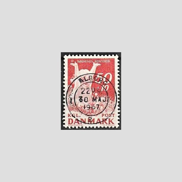 FRIMRKER DANMARK | 1965 - AFA 439F - Brnenes Kontor - 50 + 10 re rd - Lux Stemplet