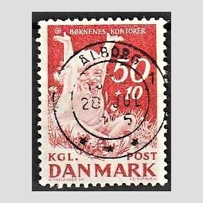 FRIMRKER DANMARK | 1965 - AFA 439F - Brnenes Kontor - 50 + 10 re rd - Lux Stemplet