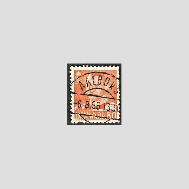 FRIMRKER DANMARK | 1952-53 - AFA 341 - Fr. IX 80 re orange - Lux Stemplet