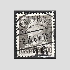 FRIMRKER DANMARK | 1961-62 - AFA 396 - Fr. IX 40 re gr - Pragt Stemplet