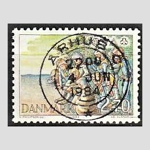 FRIM�RKER DANMARK | 1984 - AFA 802 - Spejderliv - 2,70 Kr. flerfarvet - Pragt Stemplet
