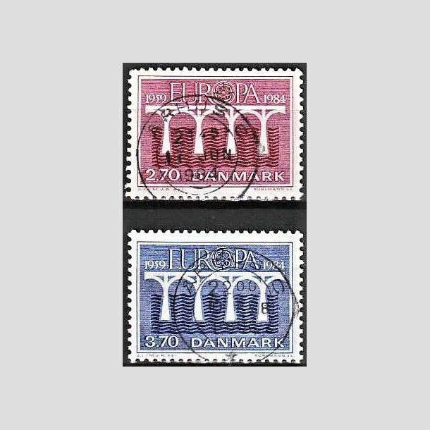 FRIMRKER DANMARK | 1984 - AFA 803,804 - Europamrker - 2,70 + 3,70 Kr. - Lux Stemplet