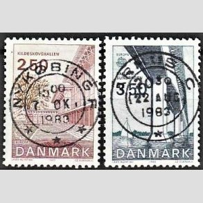 FRIM�RKER DANMARK | 1983 - AFA 778,779 - EU Bygningskunst - 2,50 + 3,50 Kr. - Pragt Stemplet