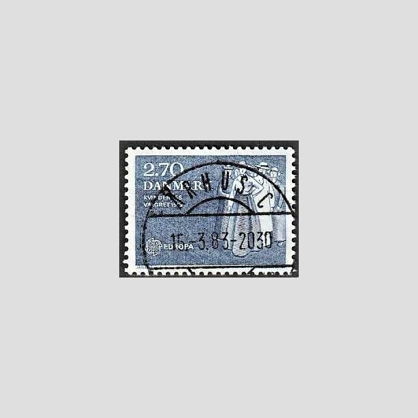 FRIMRKER DANMARK | 1982 - AFA 748 - Europamrker - 2,70 Kr. bl - Lux Stemplet