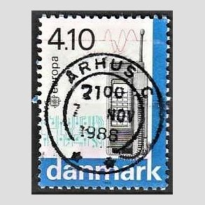 FRIM�RKER DANMARK | 1988 - AFA 912 - Europam�rker - 4,10 Kr. flerfarvet - Pragt Stemplet