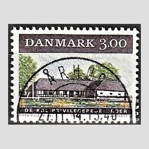 FRIM�RKER DANMARK | 1984 - AFA 807 - �ldre dansk kro - 3,00 Kr. flerfarvet - Lux Stemplet