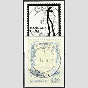 FRIM�RKER DANMARK | 2011 - AFA 1671,1672 - Mode - 6,00 + 8,00 Kr. flerfarvet - Pragt Stemplet
