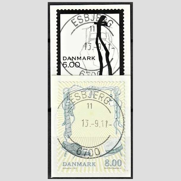 FRIMRKER DANMARK | 2011 - AFA 1671,1672 - Mode - 6,00 + 8,00 Kr. flerfarvet - Pragt Stemplet