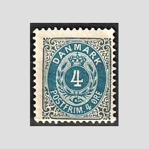 FRIM�RKER DANMARK | 1895 - AFA 23By - 4 �re gr�/bl� - Postfrisk