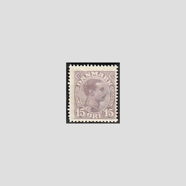 FRIMRKER DANMARK | 1913 - AFA 70a - Chr. X 15 re matlilla - Postfrisk