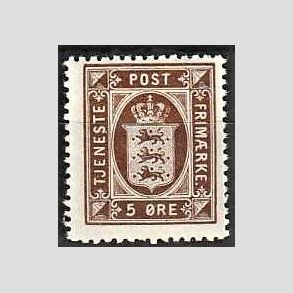 FRIMRKER DANMARK | 1921-23 - AFA 18 - 5 re brun - Postfrisk