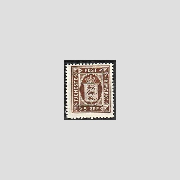 FRIMRKER DANMARK | 1921-23 - AFA 18 - 5 re brun - Postfrisk