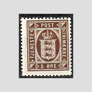 FRIMRKER DANMARK | 1921-23 - AFA 18 - 5 re brun - Postfrisk