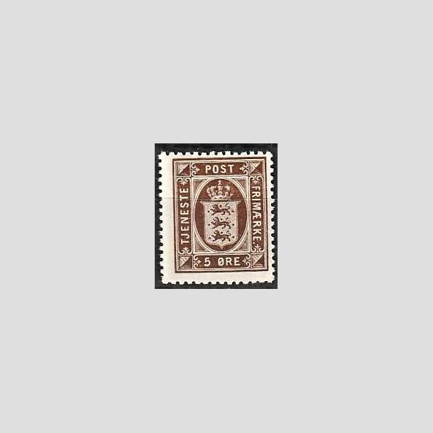 FRIMRKER DANMARK | 1921-23 - AFA 18 - 5 re brun - Postfrisk