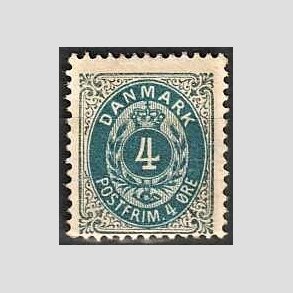 FRIM�RKER DANMARK | 1895 - AFA 23By - 4 �re gr�/bl� - Postfrisk