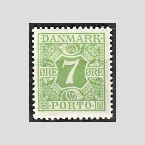 FRIMRKER DANMARK | 1926-27 - AFA 17 - 7 re lysgrn - Postfrisk