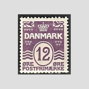 FRIM�RKER DANMARK | 1926-30 - AFA 168 - B�lgelinie 12 �re violet - Postfrisk