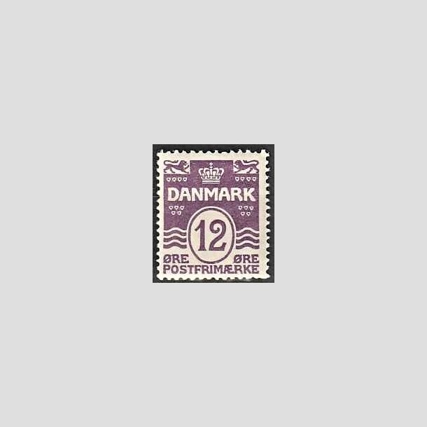 FRIMRKER DANMARK | 1926-30 - AFA 168 - Blgelinie 12 re violet - Postfrisk