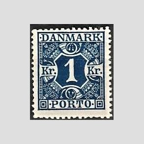 FRIMRKER DANMARK | 1921-25 - AFA 15 - 1 Kr. mrkbl - Ubrugt