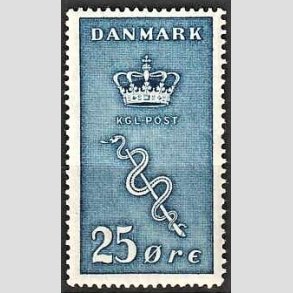 FRIM�RKER DANMARK | 1929 - AFA 180 - 25+5 �re bl� Kr�ftfrim�rke - Ubrugt
