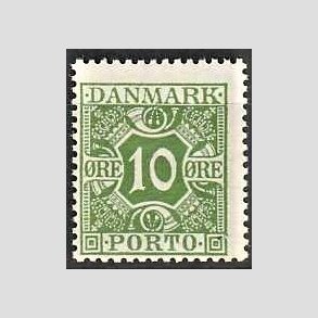 FRIMRKER DANMARK | 1921-25 - AFA 12 - 10 re grn - Postfrisk