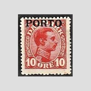 FRIMRKER DANMARK | 1921 - AFA 4 - 10 re rd - Ubrugt