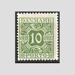 FRIMRKER DANMARK | 1921-25 - AFA 12 - 10 re grn - Postfrisk