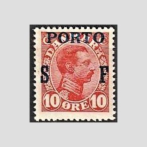 FRIMRKER DANMARK | 1921 - AFA 8 - 10 re rd SF - Postfrisk