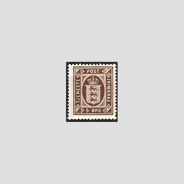 FRIMRKER DANMARK | 1921-23 - AFA 18 - 5 re brun - Postfrisk