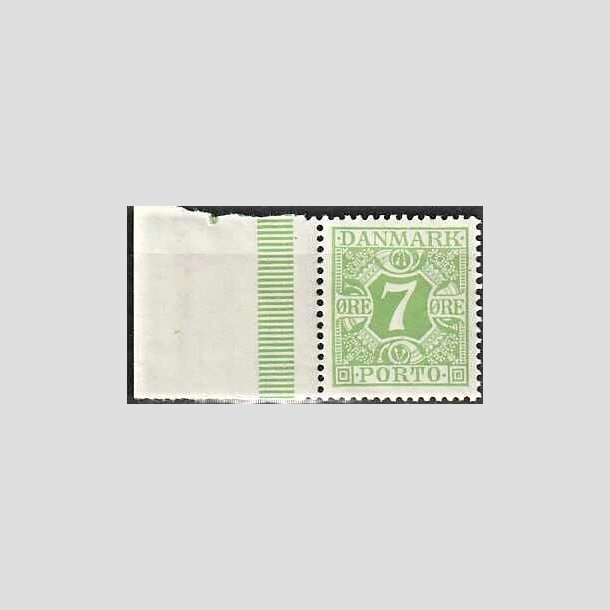 FRIMRKER DANMARK | 1926-27 - AFA 17 - 7 re lysgrn - Postfrisk