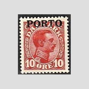 FRIMRKER DANMARK | 1921 - AFA 4 - 10 re rd - Ubrugt