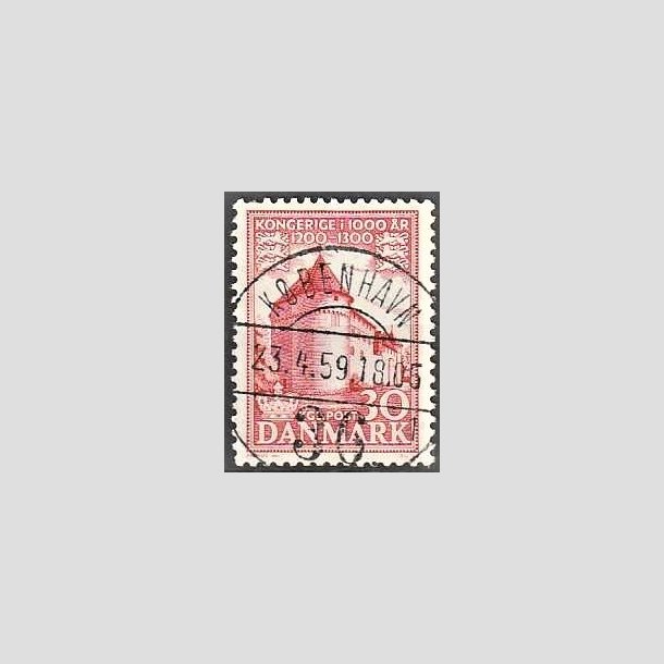 FRIMRKER DANMARK | 1953-56 - AFA 349 - Kongeriget 1000 r - 30 re rd - Pragt Stemplet